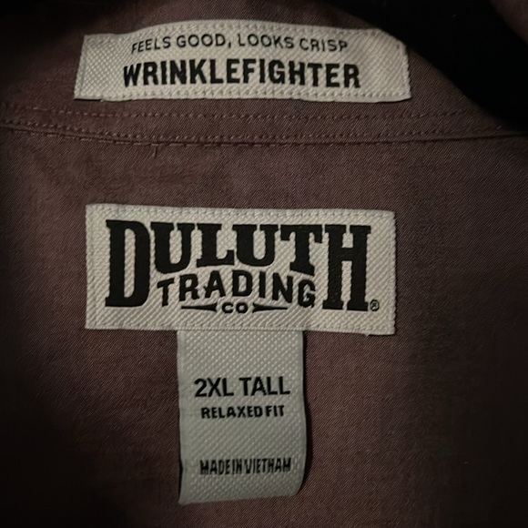 Duluth Trading Co. Wrinklefighter - XXLT - Burgandy - Picture 3 of 3